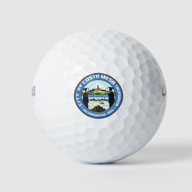 Costa Mesa California Golf Balls (Front)