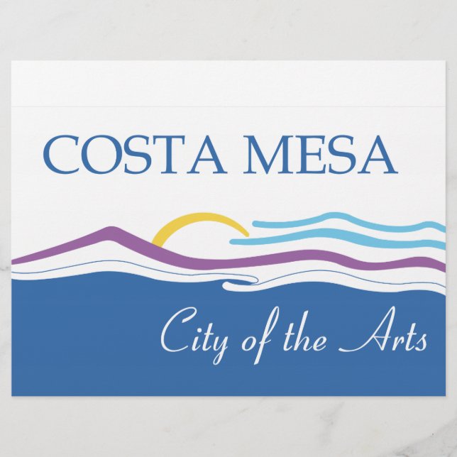 Costa Mesa city flag Flyer (Front)