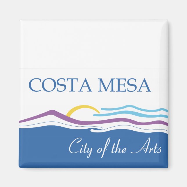 Costa Mesa city flag Magnet (Front)