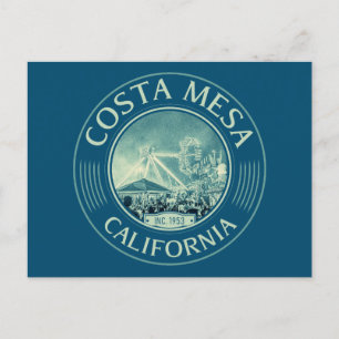 COSTA MESA ORANGE CALIFORNIA - CITY OF COSTA MESA  POSTCARD