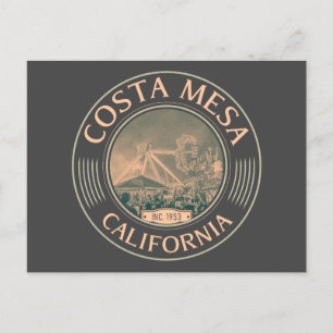 COSTA MESA ORANGE CALIFORNIA - CITY OF COSTA MESA POSTCARD