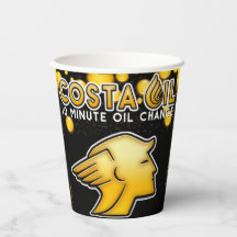 Costa Oil Paper Cups