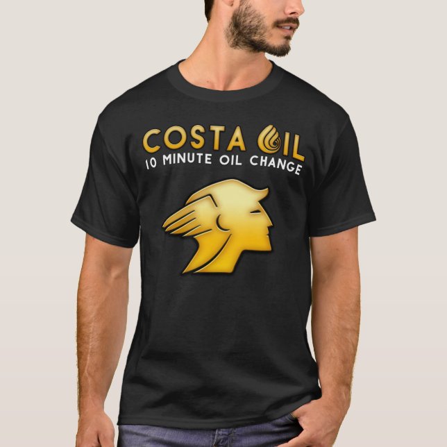 Costa Oil Square Logo Dark Tee (Front)