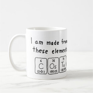 Costa periodic table name mug