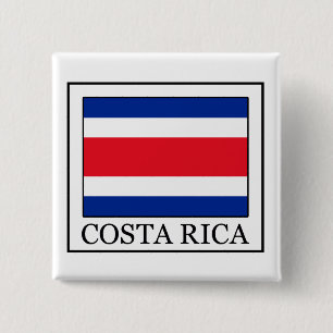 Costa Rica 15 Cm Square Badge