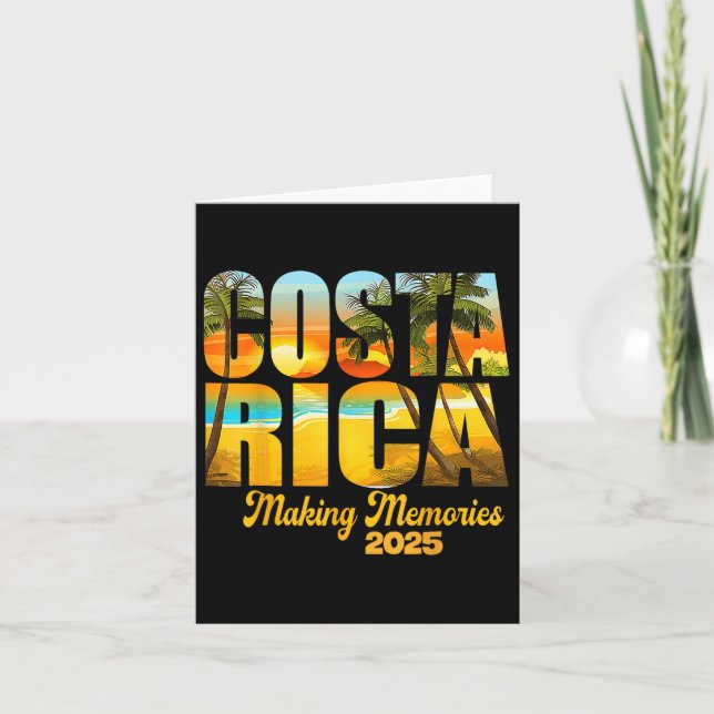 Costa Rica 2025 Making Memories Matching Family Va Card (Front)