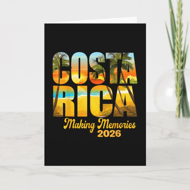 Costa Rica 2026 Making Memories Matching Family Va Card (Front)