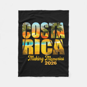 Costa Rica 2026 Making Memories Matching Family Va Fleece Blanket