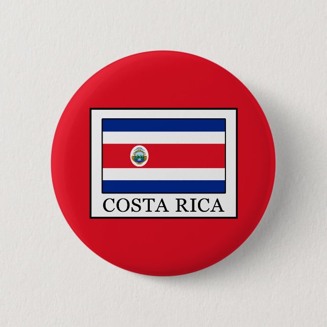 Costa Rica 6 Cm Round Badge (Front)