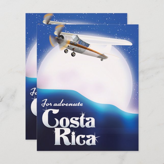 Costa rica Adventure moon travel poster Baby Blank (Front/Back)