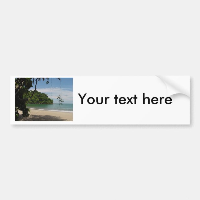 Costa Rica Beach Paradise Bumper Sticker (Front)