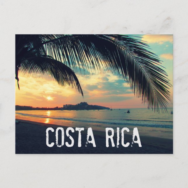 Costa Rica Beach Postcard (Front)