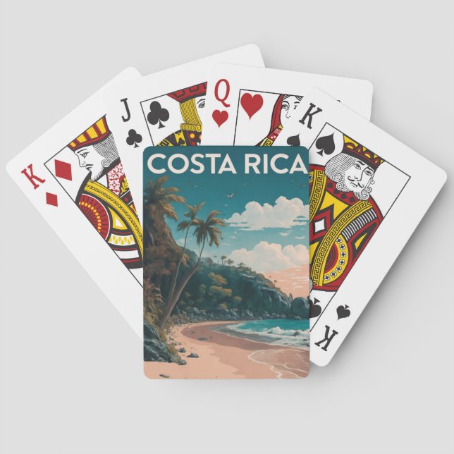 Costa Rica Beach Pura Vida  Playing Cards (Back)