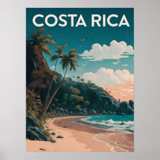 Costa Rica Beach Pura Vida  Poster