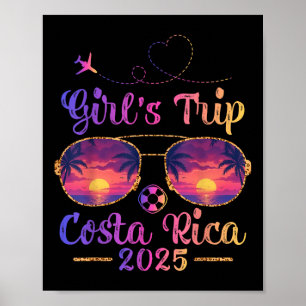 Costa Rica Beach Summer Sungl Girls Trip 2025 Poster
