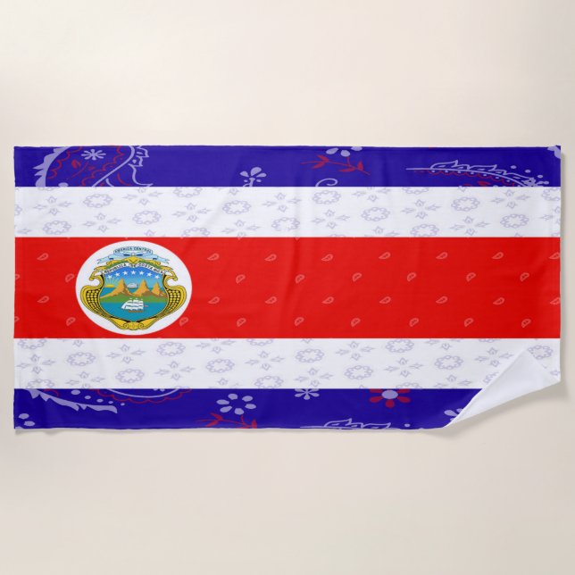 Costa Rica Beach Towel (Front)