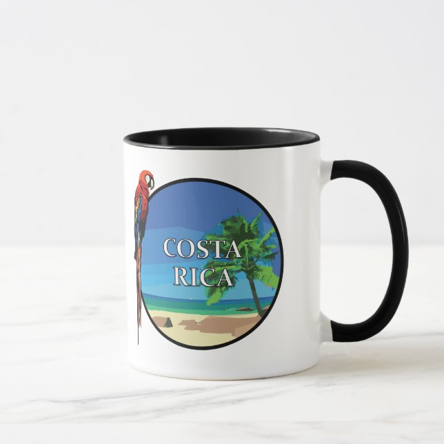 Costa Rica - Black 11 oz Ringer Mug (Right)