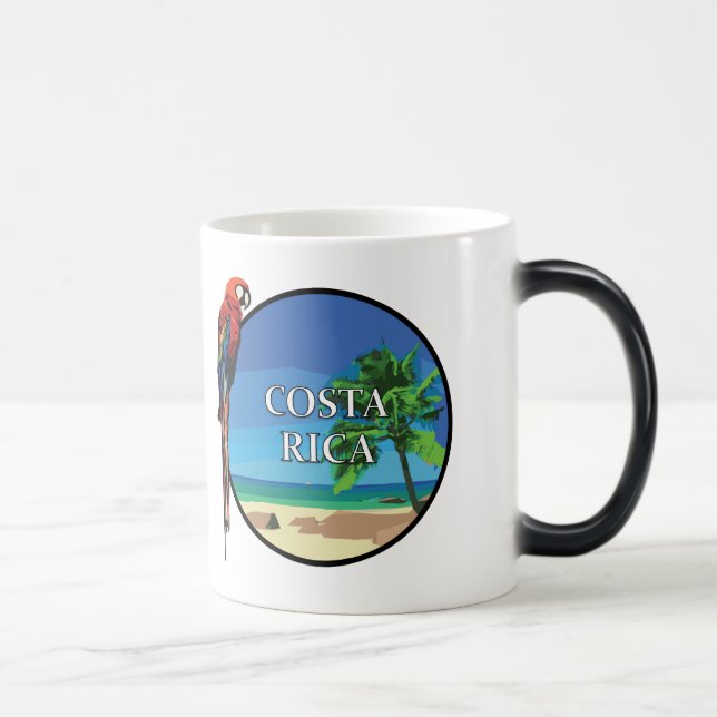 Costa Rica - Black/White 11 oz Morphing Mug (Right)
