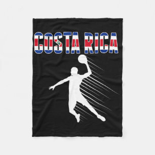 Costa Rica Bysketbyll Lovers Jersey Costa Rican By Fleece Blanket