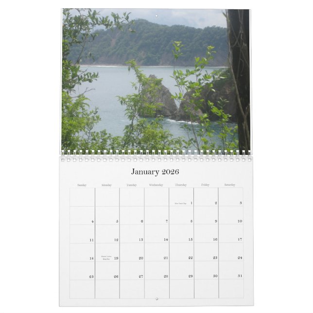 Costa Rica Calendar (Jan 2026)