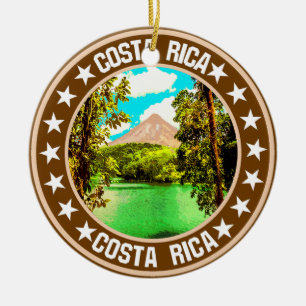 Costa Rica                                         Ceramic Tree Decoration