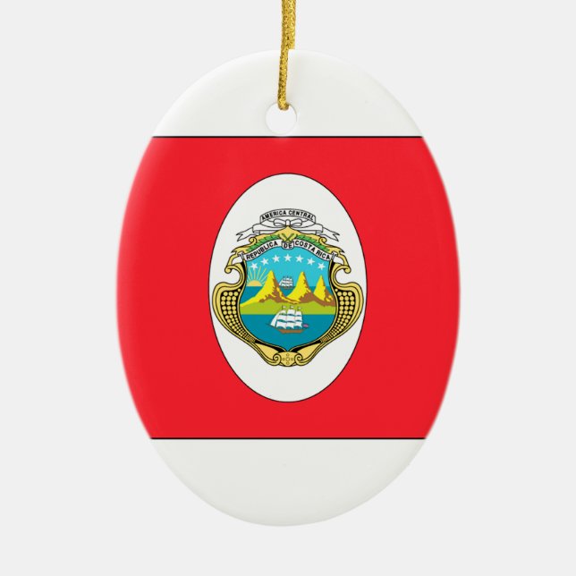 Costa Rica Ceramic Tree Decoration (Front)