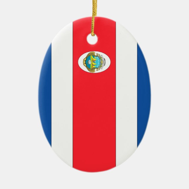 Costa Rica Ceramic Tree Decoration (Front)