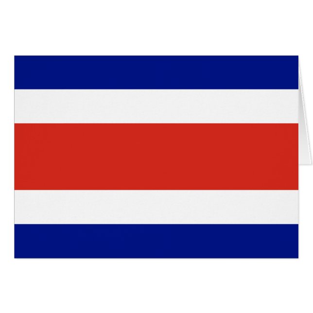 Costa Rica Civil Flag (Front Horizontal)