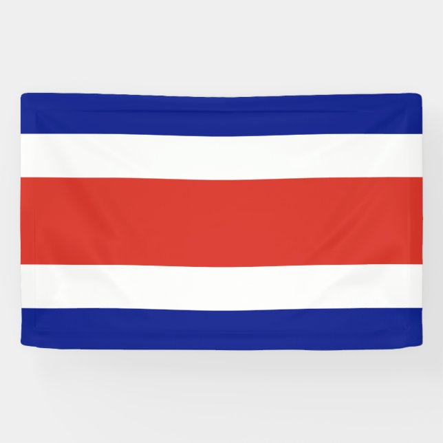 Costa Rica Civil Flag Banner (Horizontal)