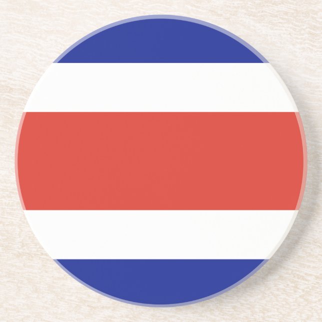 Costa Rica Civil Flag Coaster (Front)