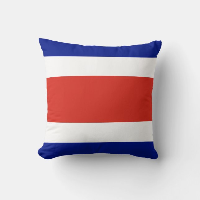 Costa Rica Civil Flag Cushion (Front)