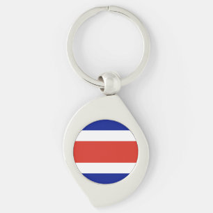 Costa Rica Civil Flag Key Ring