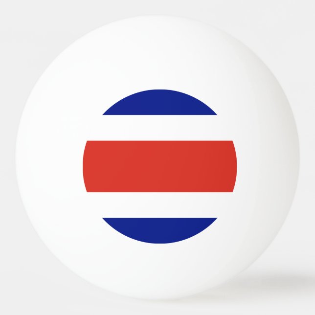 Costa Rica Civil Flag Ping Pong Ball (Front)