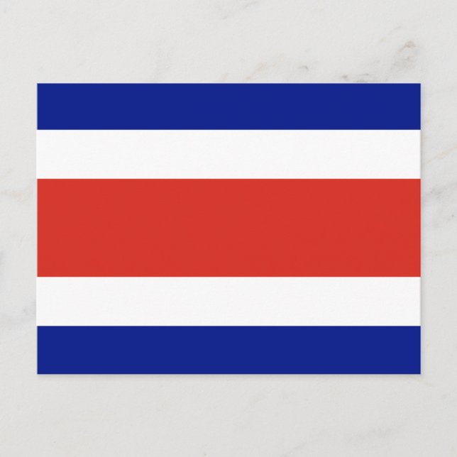 Costa Rica Civil Flag Postcard (Front)