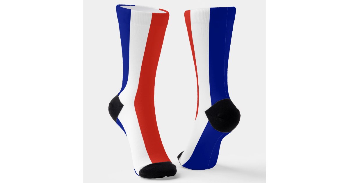 Costa Rica Civil Flag Socks Zazzle