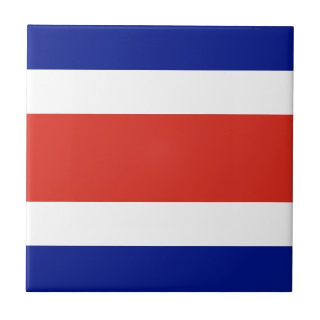 Costa Rica Civil Flag Tile (Front)