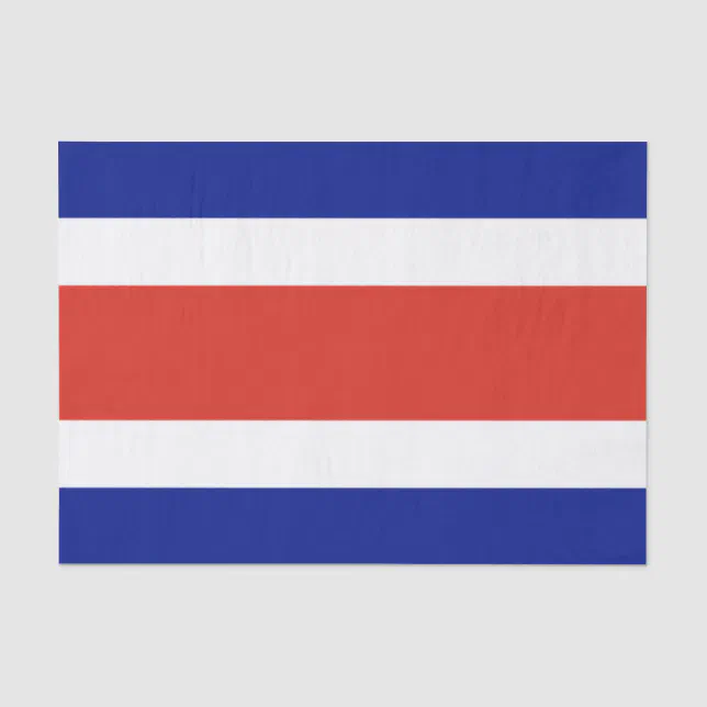 Costa Rica Civil Flag Tissue Paper | Zazzle