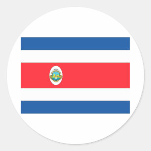 Costa Rica Classic Round Sticker