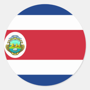costa rica classic round sticker