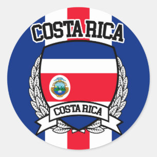 Costa Rica Classic Round Sticker