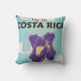 Costa Rica Classic vintage travel poster Cushion
