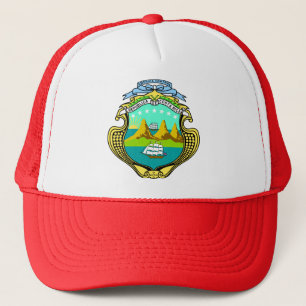 Costa Rica Coat of Arms detail Trucker Hat