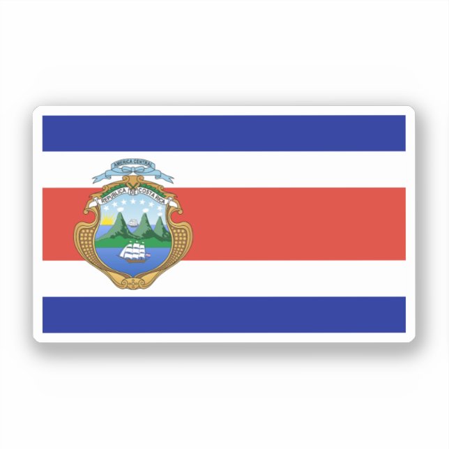 Costa Rica (coat of arms/ flag) (Front)