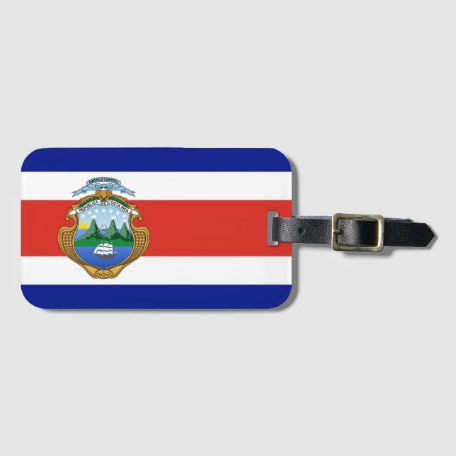 Costa Rica (coat of arms/ flag) Luggage Tag (Front Horizontal)