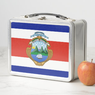 Costa Rica (coat of arms/ flag) Metal Lunch Box