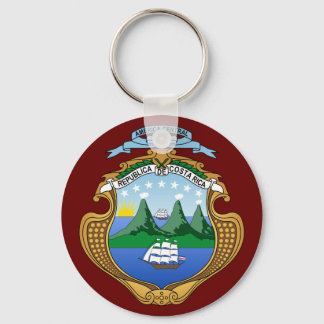 Costa Rica Coat of Arms Key Ring