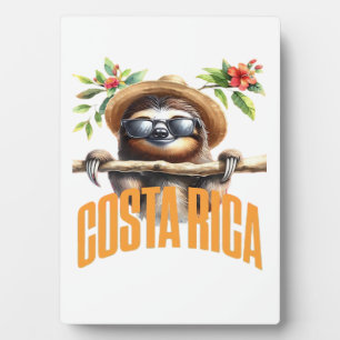 Costa Rica cool sloth Classic T-Shirt Plaque
