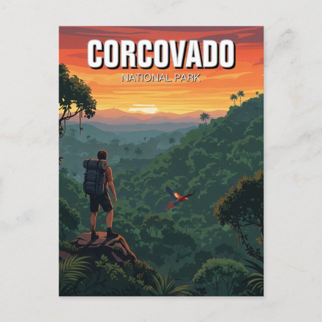 Costa Rica Corcovado National Park Postcard (Front)
