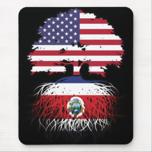 Costa Rica Costa Rican American USA Tree Roots Mouse Mat