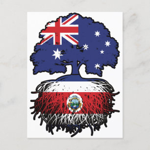 Costa Rica Costa Rican Australian Australia Tree Postcard
